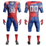 Custom American football uniform with pro-level performance and breathable fabric