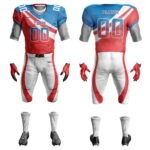 Lightweight American football uniform designed for speed and agility on the field