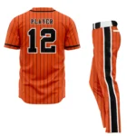 Custom Full Button Baseball Uniform by Yabnu Sports