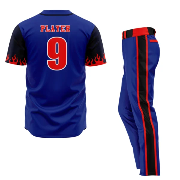 Sublimated Full Button Baseball Uniform by Yabnu Sports