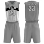 Reversible basketball uniform with double-layer fabric